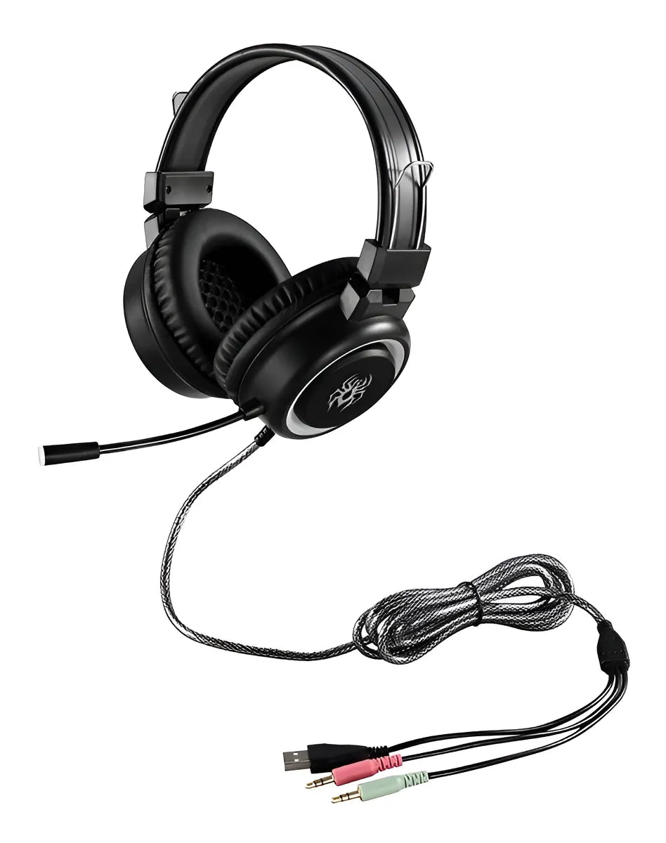 Audifonos Gamer Yoro V5 RGB con Luz RGB Diadema Auricular Cable Microfono