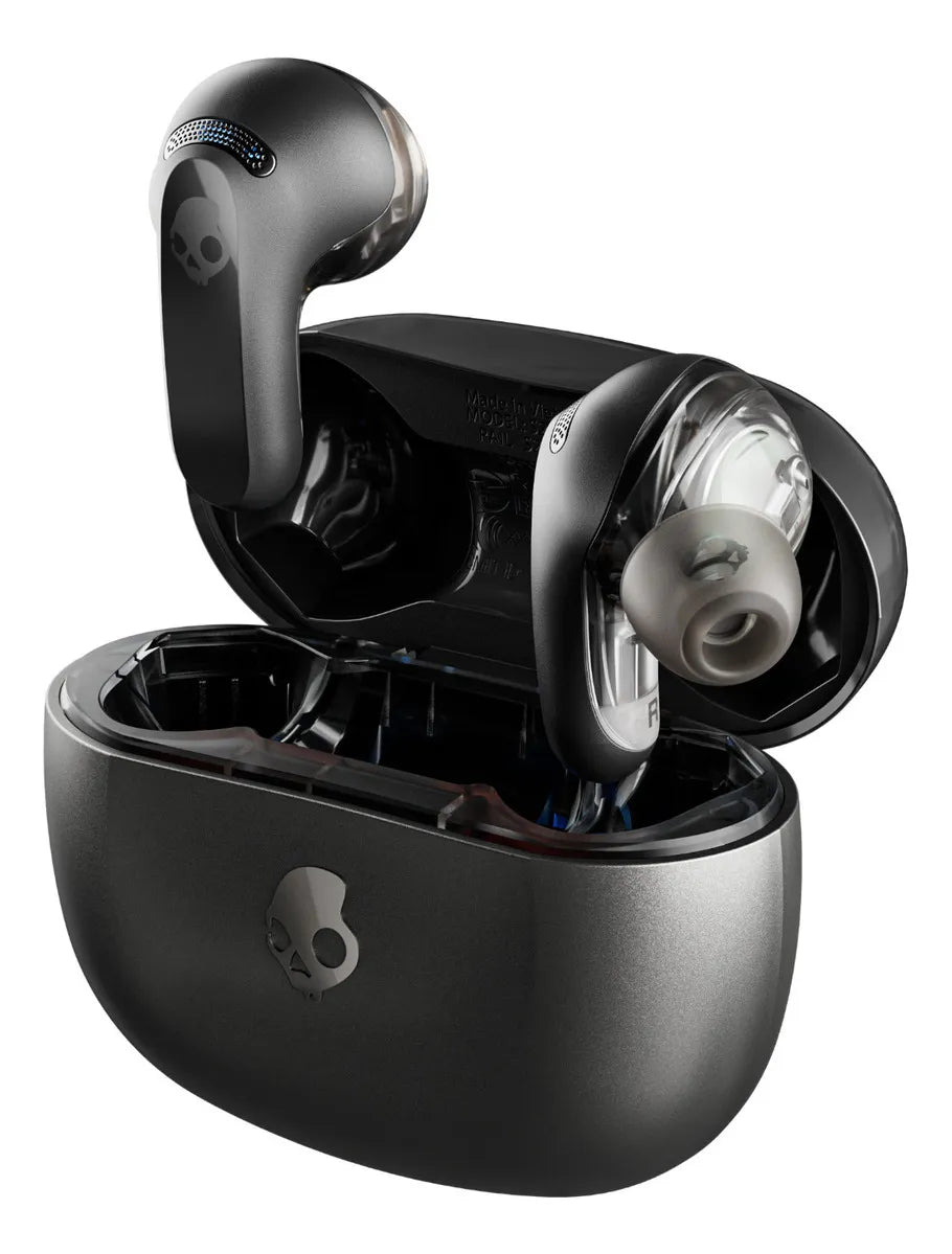 Audifono Skullcandy Rail Anc True Black True Wireless Color Negro Luz Negro