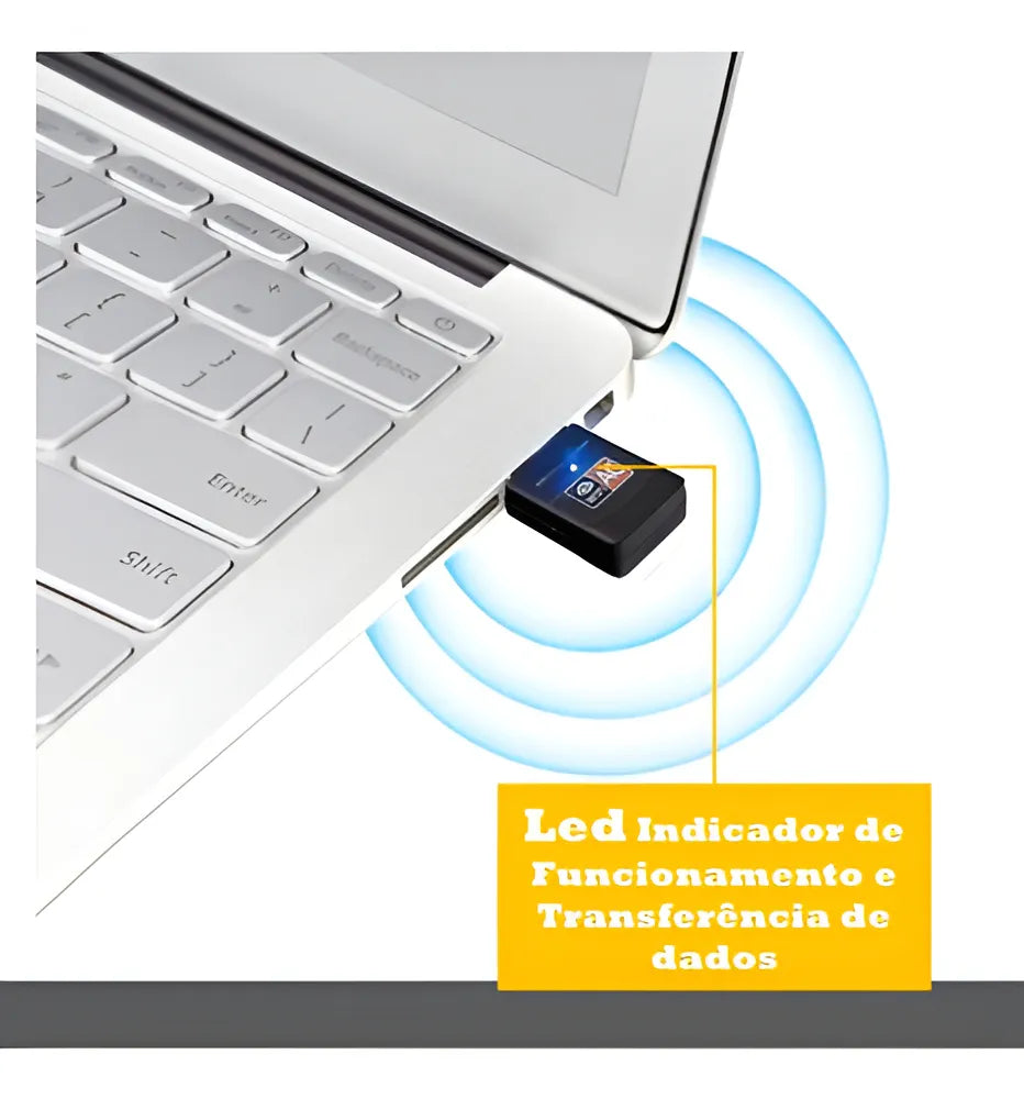 Adaptador WiFi de doble banda 2.4/ 5 GHz, 600 Mbps, inalámbrico AC 5g