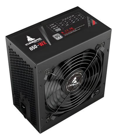 Fuente De Poder Iceberg 650wx Color Negro 650w White 110v