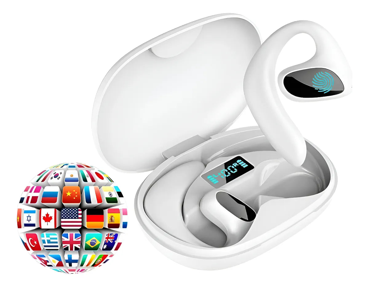 Auriculares Audifonos De Traduccion Simultanea De Idiomas Negro