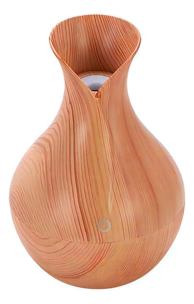 Humidificador Purificador Difusor Aroma Madera Led Usb 130ml