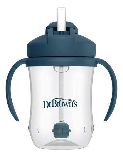 Vaso Entrenador Pitillo Dr. Brown's 9 Onz X2 Niño Verde Y Azul