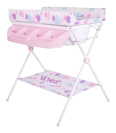 Bañeras Para Bebe Recien Nacidos Multifuncional Organizadore Color Rosa Globos