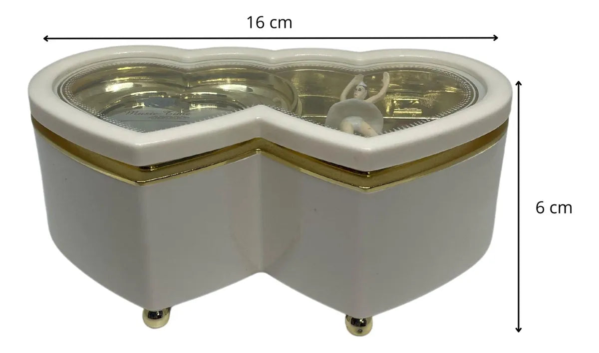 Joyero Caja Musical Regalo Para Dama Mujer Niña Off20% Dorado