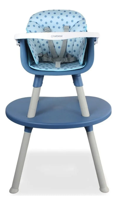 Silla Comedor Bebe 3en1 Baby Azul Bebesit comedor escritorio con alcolchado