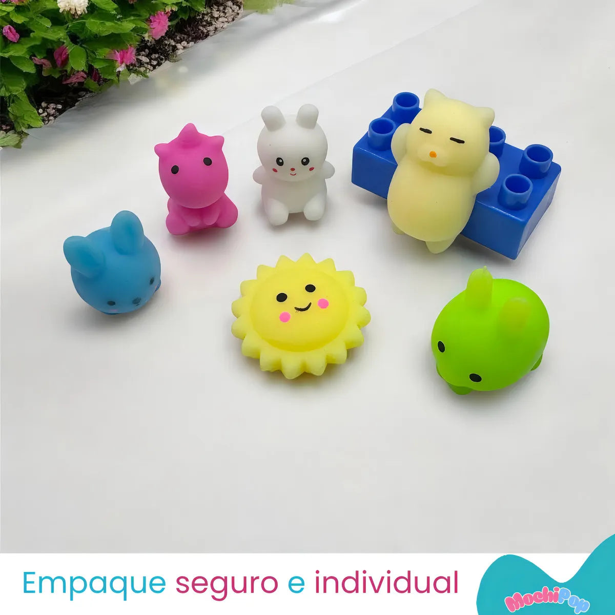 Set 20 Mochis Antiestrés Evanthi 13 Normales + 7 Brillan En Oscuridad