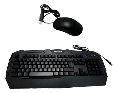 Combo Gamer Teclado/mouse Weibo Wb-520 Rgb Color del mouse Negro Color del teclado Negro