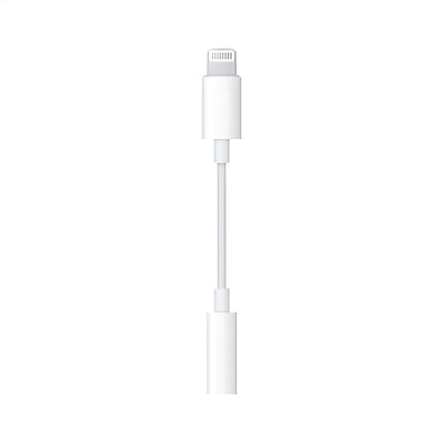 Adaptador Auriculares Para iPhone Lighting A 3.5mm Color Blanco