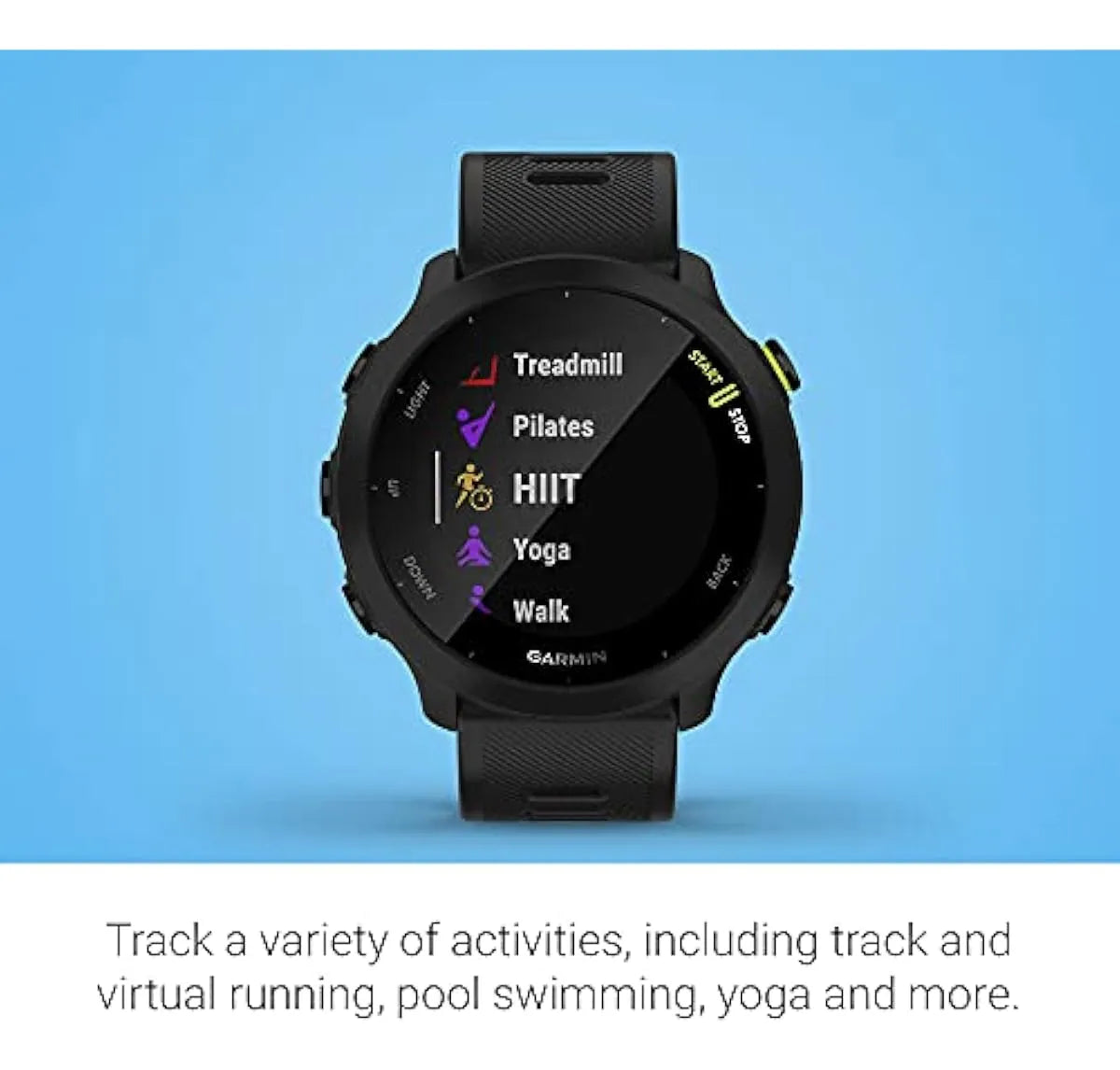 Garmin Forerunner 55 Gps Running Smartwatch, Negro