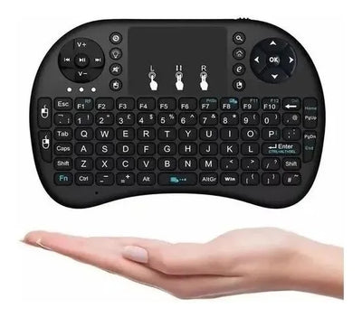 Mini teclado inalámbrico Bluetooth Teclado táctil inalámbrico iluminado Color: negro