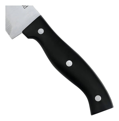 Cuchillo Chef 8 Pulgadas 3 Remaches Mango Plástico Color Negro