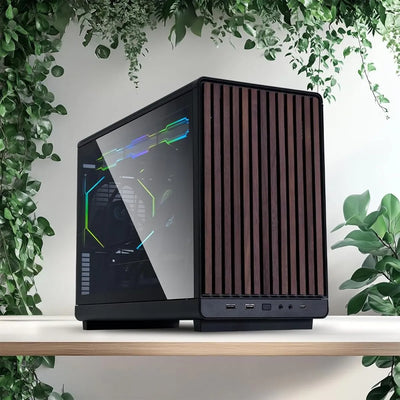 Caja Lian Li A3 Matx-wd, Madera Frontal, Soporta 360mm Aio