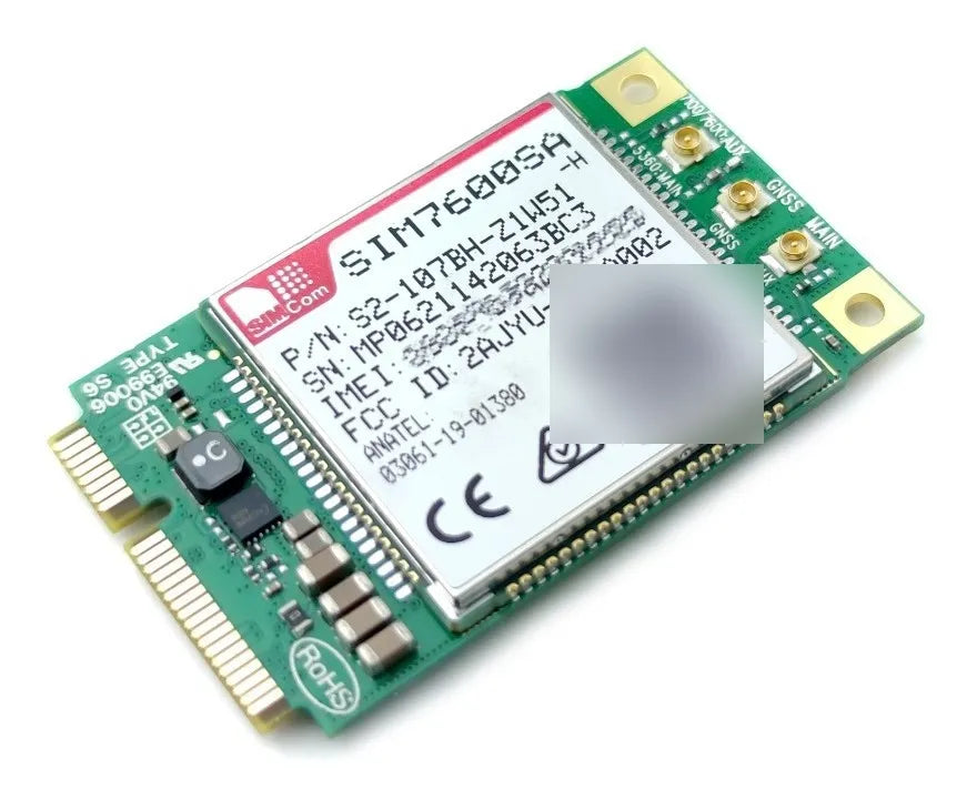 Sim7600sa-h Pcie Modulo Celular 4g Lte Cat4 Gprs Gsm Con Gps