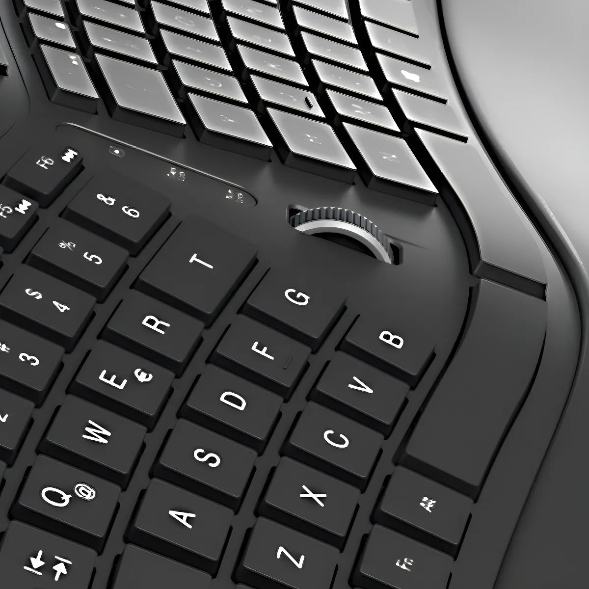 Teclado Klip Xtreme Transcend Wireless Ergonómico - Kbk-530s Color Del Teclado Negro