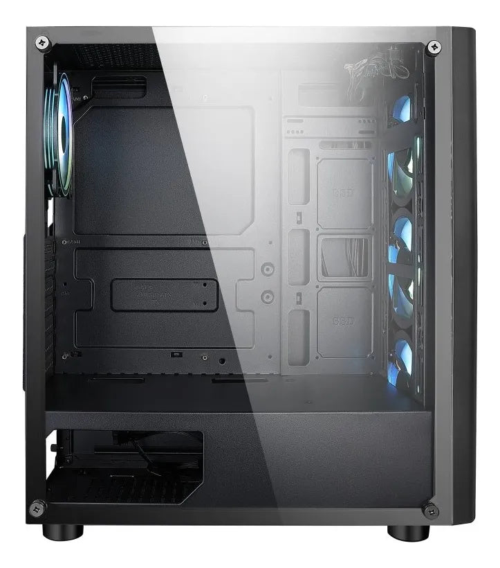 Gabinete Iceberg Crystal G9 Atx 4 Ventiladores Color Negro