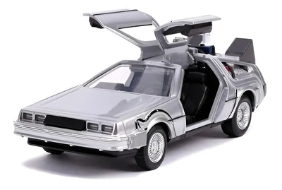 DeLorean II Volver al Futuro Jada Escala 1:32 Gris Metal Coleccionable