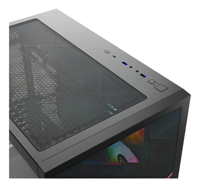 Chasis Gamer Xyz Qubex Black | Argb | Atx | 4 Fans | Type C