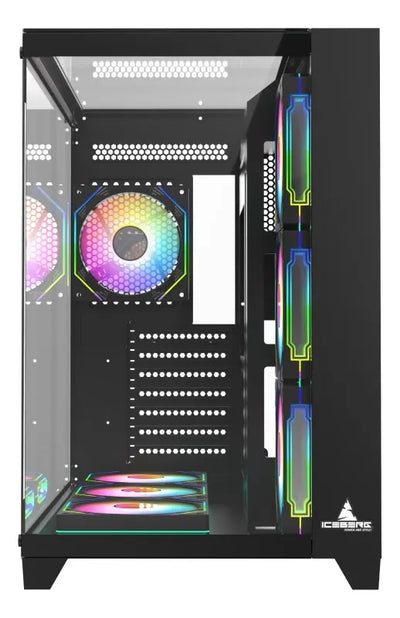 Chasis Gabinete Gamer Iceberg Crystal Cube Xl Negro X7
