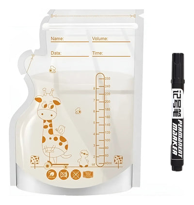 Bolsas Para Almacenar Leche Matern 50 Pcs Con Bolígra