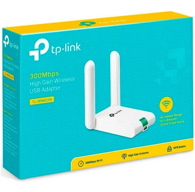 Tarjeta De Red Usb Wifi Tplink Tl-wn822n Doble Antena Blanco