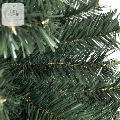 Arbol De Navidad Vermont 2.00m 425 Puntas Gio Home Pino Navideño Look Natural Base Metalica Artificial Para Decoracion Con Bolas Adornos Extensiones Cintas Bombillos Botas Campanas Luces Estrella Noel
