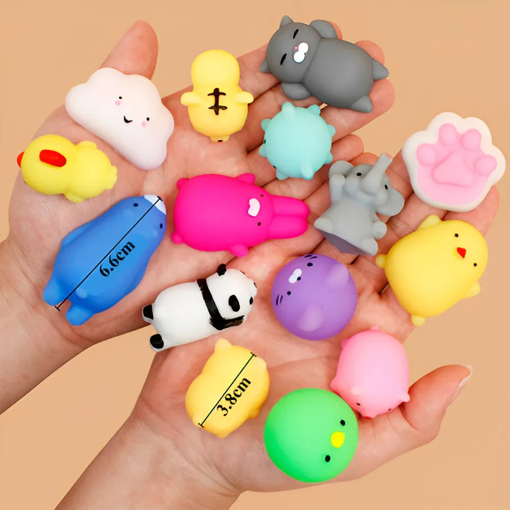 Things Nerd Variado 12 mascotas blandas de mochi para exprimir los squishies