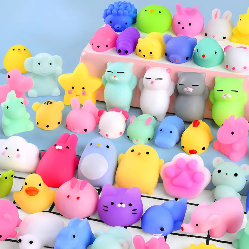 Things Nerd Variado 12 mascotas blandas de mochi para exprimir los squishies