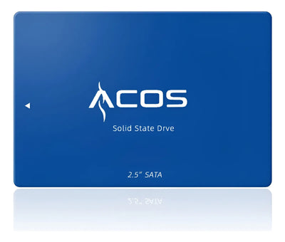 Disco sólido Acos Hd Ssd 256 GB 2.5 SATA, color blanco