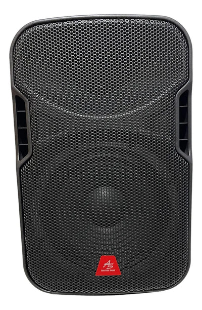 Parlante Activo Directo American Sound 8 Pul + Mic Aspa082 Negro