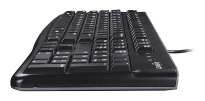 Teclado Logitech QWERTY Membrana español color negro
