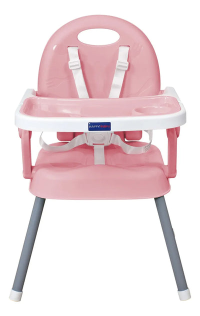 Silla Comedor Bebe 3en1 Happy Baby Azul Cp7000 Color Rosa