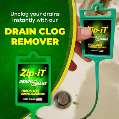 Zip-it 25 Drain Snake Cleaner 3-pack - Desatascador Eficaz!