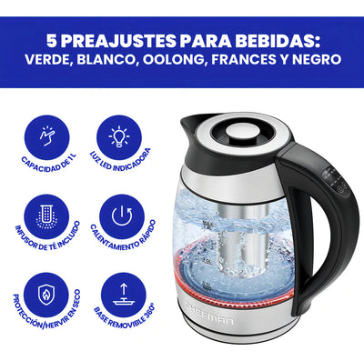 Lava Electrica Chefman Rj11-17-cti-rl 1.8 L Inox