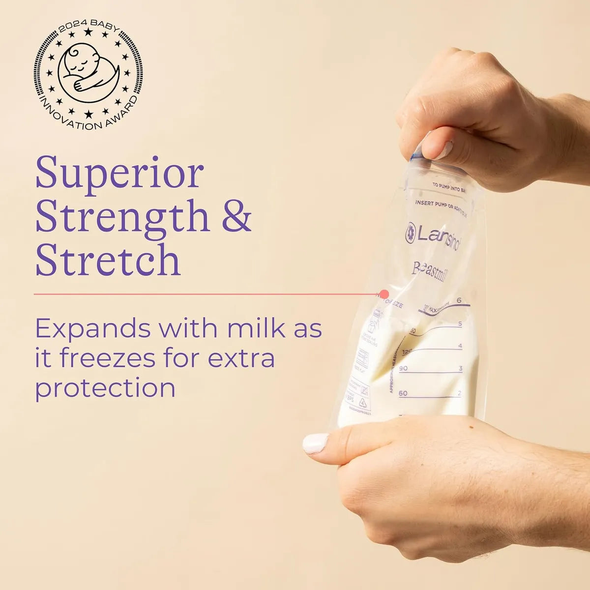 Bolsas Almacenamiento Leche Materna Lansinoh 100 Unidades