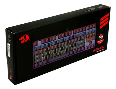 Teclado Redragon Kumara QWERTY Outemu Red español España color negro con luz rainbow
