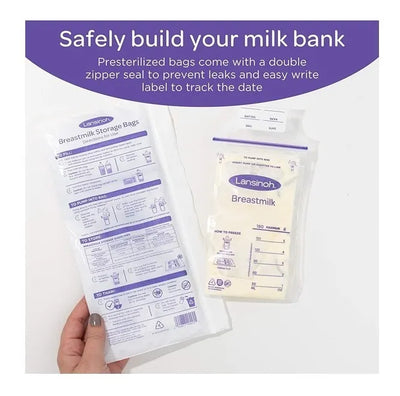 Bolsas Almacenamiento Leche Materna 100 Unds + Crema Pezones