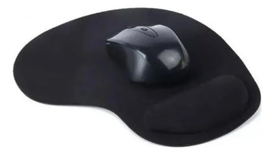 Mousepad Negro Con Soporte En Gel Ergonómico Antideslizantes