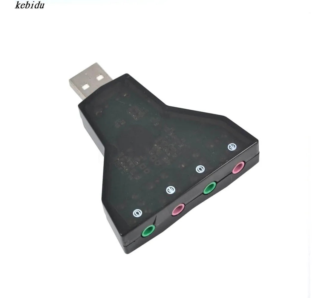 Mini Tarjeta De Audio Externo Doble Conexión, Adaptador Audi