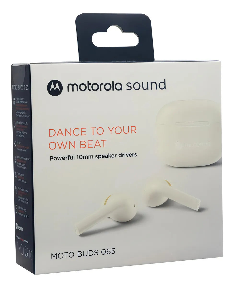 Auricular In Ear Motorola Buds 065 Bt 5.0 Blanco