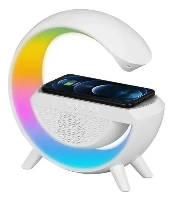 Lámpara de altavoz G Sound Box, cargador de inducción Rgb Bt A, color blanco