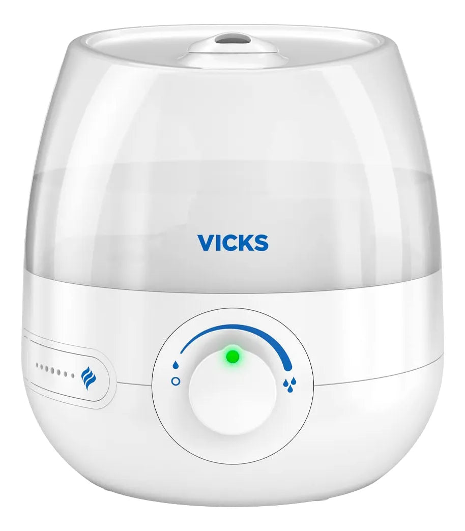 Vicks Mini Humidificador De Niebla Fría Sin Filtro, Habita. Color Blanco