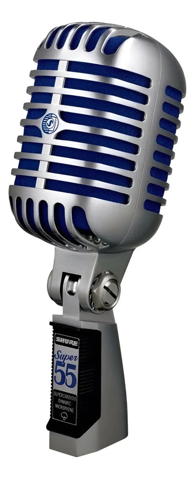 Micrófono Unidyne Shure Super 55 Color Cromado/Azul