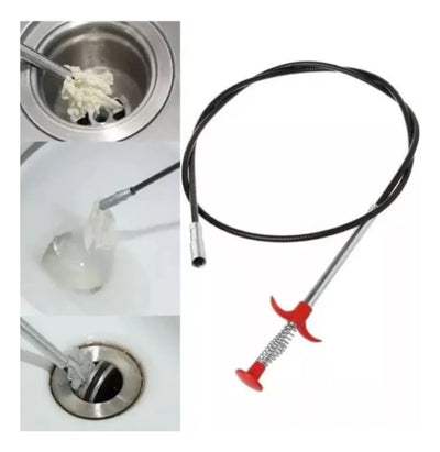 Sonda Destapa Cañería 160 Cm Lavamanos, Baños, Tinas, Duchas