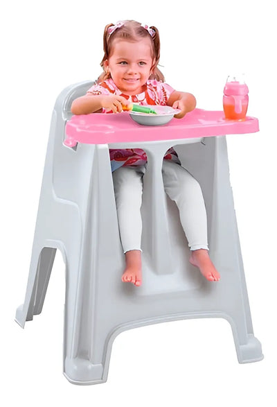 Silla Comedor Para Bebe Rimax 9022 -morado/rosado Color Morado