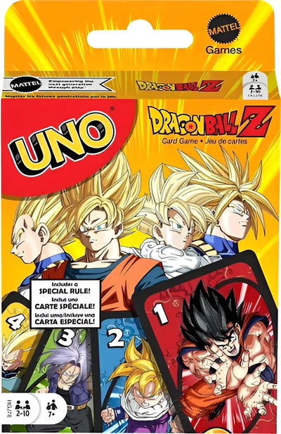 UNO Dragon Ball Z Edición Especial Fanático Colección Juego Mesa Manga Super Saiyan Wild Shenron Wish Card 112 Cartas Regalo Anime Adultos Niños 2 a 10 Jugadores Edad 7 Plus Noche Juego Familiar