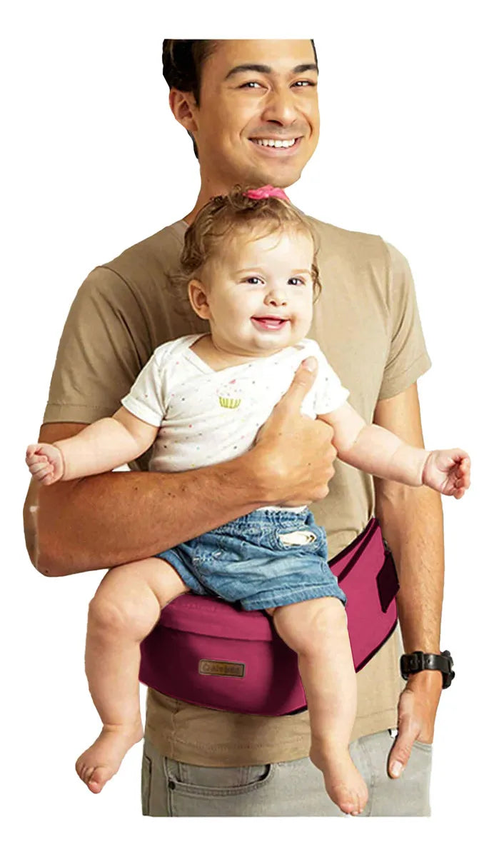 Cargador Canguro Ergonómico Para Bebes Niños De 0 A 4 Años Vinotinto Innovo