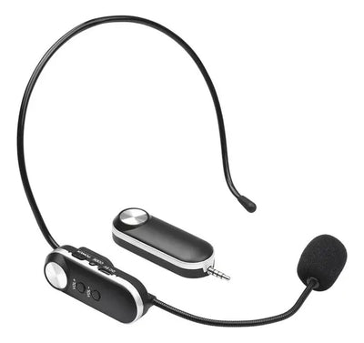 Micrófono Inalámbrico Portátil Recargable Negro