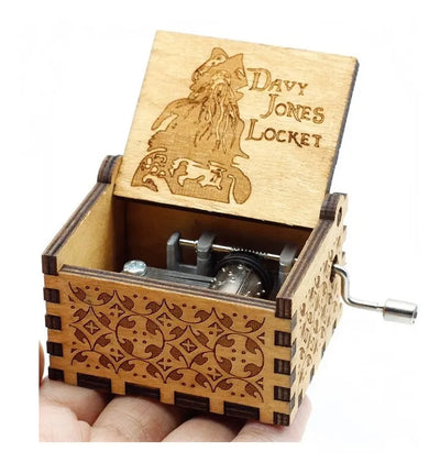 Caja Musical Piratas Del Caribe Davy Jones Regalo Fan - Marrón Claro