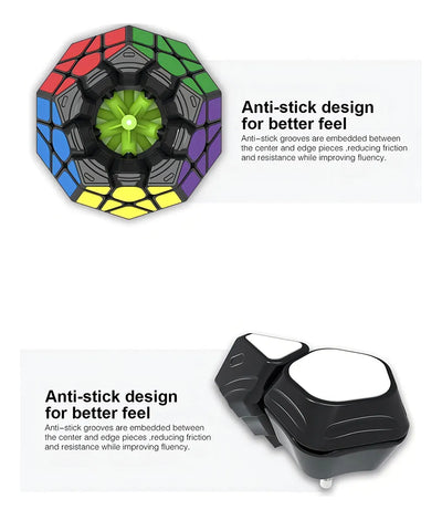 Cubo Rubik 3x3 Qiyi Fondo Negro Speed Cube